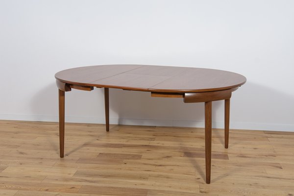 Mid-Century Teak Dining Table & Chairs by Hans Olsen for Frem Røjle, 1960s, Set of 5-NIT-1608102