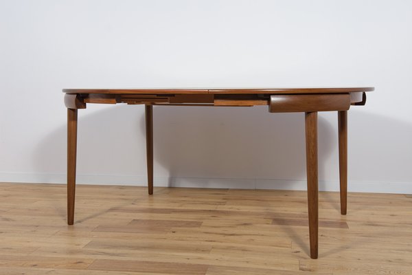 Mid-Century Teak Dining Table & Chairs by Hans Olsen for Frem Røjle, 1960s, Set of 5-NIT-1608102