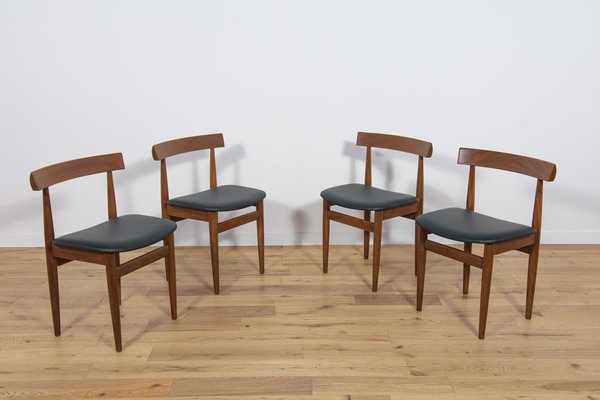 Mid-Century Teak Dining Table & Chairs by Hans Olsen for Frem Røjle, 1960s, Set of 5-NIT-1608102