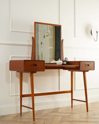 Mid-Century Teak Dressing Table, Sweden, 1960s-WZU-2043000