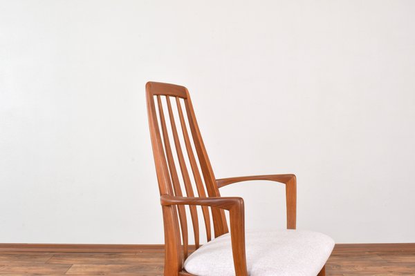 Mid-Century Teak Eva Armchair by Niels Koefoed for Koefoeds Hornslet, 1960s, Set of 2-LOT-2032117