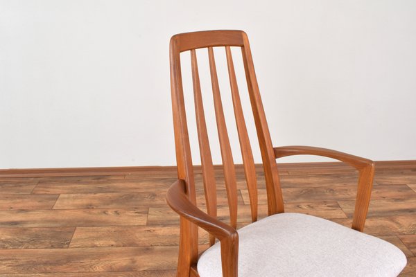 Mid-Century Teak Eva Armchair by Niels Koefoed for Koefoeds Hornslet, 1960s, Set of 2-LOT-2032117