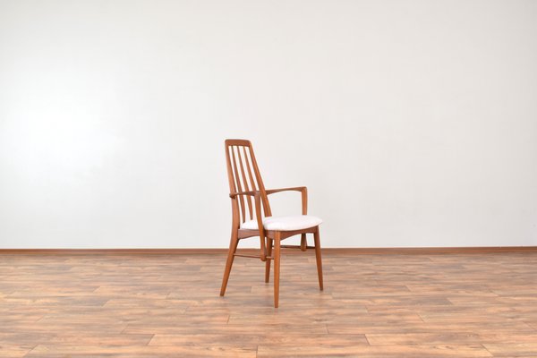 Mid-Century Teak Eva Armchair by Niels Koefoed for Koefoeds Hornslet, 1960s, Set of 2-LOT-2032117