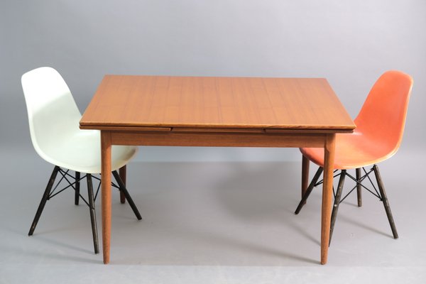 Mid-Century Teak Extendable Dining Table-CIP-578753