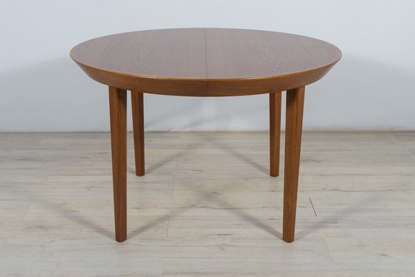 Mid-Century Teak Extendable Table by Ole Hald for Gudme Furniture Factory, 1970s-NIT-1407906