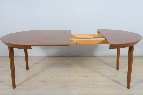 Mid-Century Teak Extendable Table by Ole Hald for Gudme Furniture Factory, 1970s-NIT-1407906