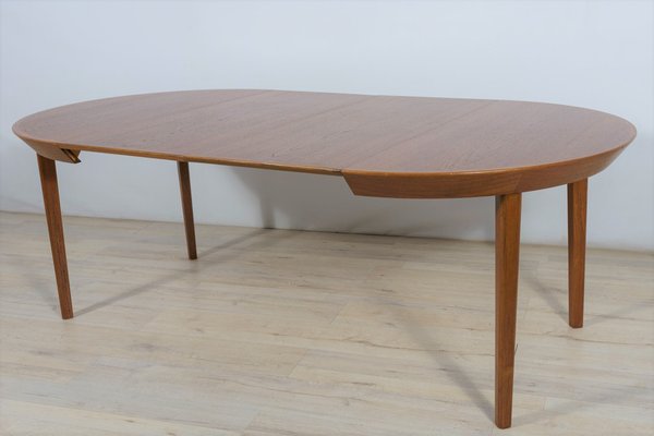 Mid-Century Teak Extendable Table by Ole Hald for Gudme Furniture Factory, 1970s-NIT-1407906