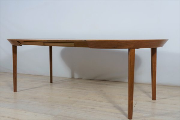 Mid-Century Teak Extendable Table by Ole Hald for Gudme Furniture Factory, 1970s-NIT-1407906