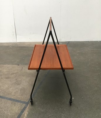 Mid-Century Teak Foldable Serving Cart-UAH-557502