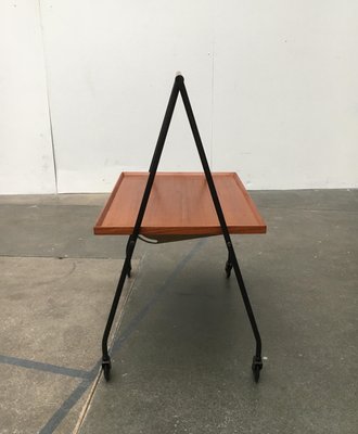 Mid-Century Teak Foldable Serving Cart-UAH-557502