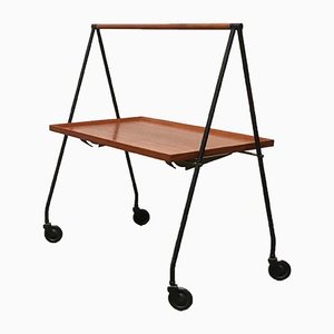 Mid-Century Teak Foldable Serving Cart-UAH-557502