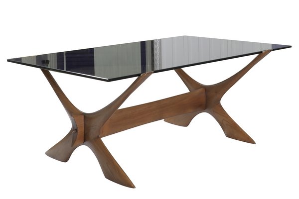 Mid-Century Teak & Glass Coffee Table by Fredrik Schriever-Abeln for Örebro Glass-PSQ-1733951