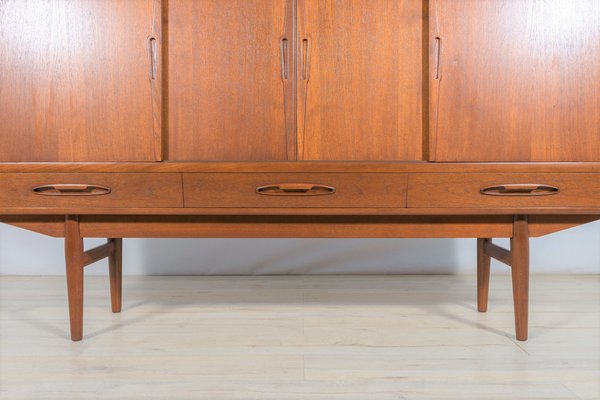 Mid-Century Teak Highboard by A. Jensen & Molholm for Herning, 1960s-NIT-1371427