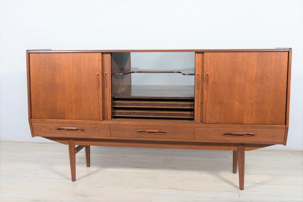 Mid-Century Teak Highboard by A. Jensen & Molholm for Herning, 1960s-NIT-1371427