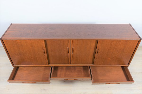 Mid-Century Teak Highboard by A. Jensen & Molholm for Herning, 1960s-NIT-1371427