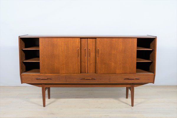 Mid-Century Teak Highboard by A. Jensen & Molholm for Herning, 1960s-NIT-1371427