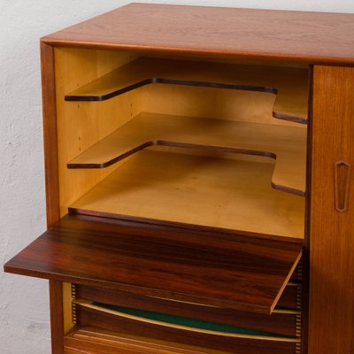 Mid-Century Teak Highboard with Bar Cabinet by Kurt Østervig, 1960s-UE-1750396