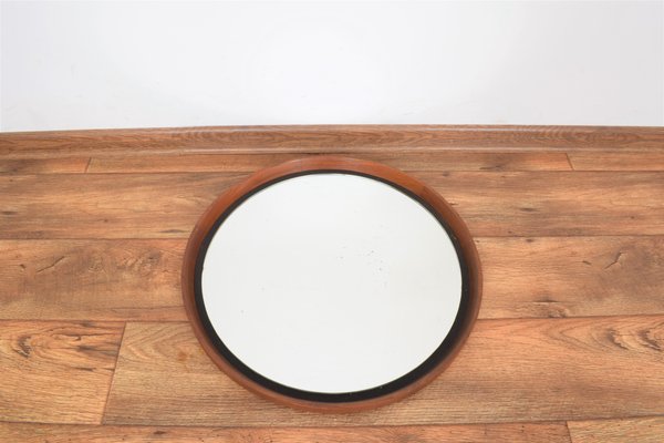 Mid-Century Teak Mirror by Uno & Östen Kristiansson for Luxus, 1950s-LOT-1298501