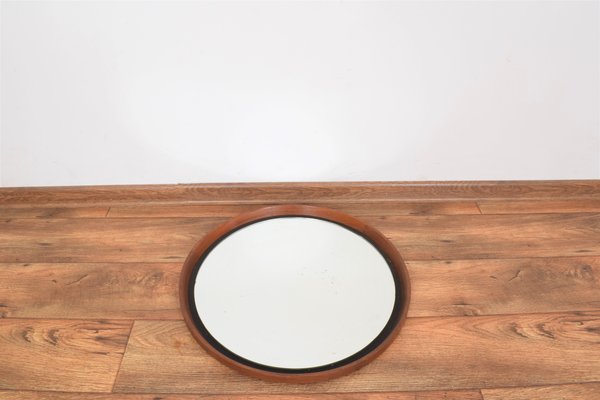 Mid-Century Teak Mirror by Uno & Östen Kristiansson for Luxus, 1950s-LOT-1298501