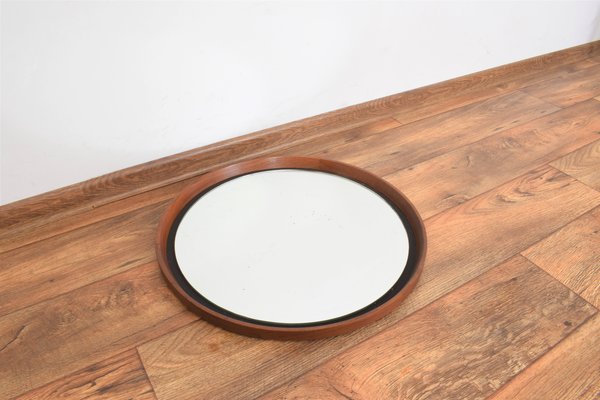 Mid-Century Teak Mirror by Uno & Östen Kristiansson for Luxus, 1950s-LOT-1298501