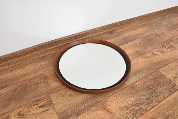 Mid-Century Teak Mirror by Uno & Östen Kristiansson for Luxus, 1950s-LOT-1298501