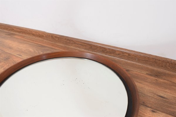 Mid-Century Teak Mirror by Uno & Östen Kristiansson for Luxus, 1950s-LOT-1298501