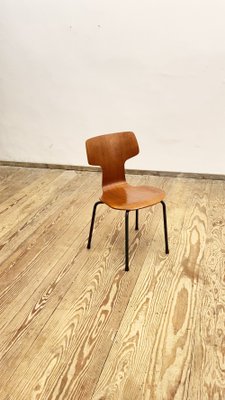 Mid-Century Teak Model 3123 Children's Chair by Arne Jacobsen for Fritz Hansen, 1960s-DOY-1131116