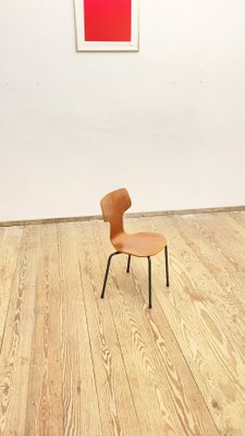 Mid-Century Teak Model 3123 Children's Chair by Arne Jacobsen for Fritz Hansen, 1960s-DOY-1131116