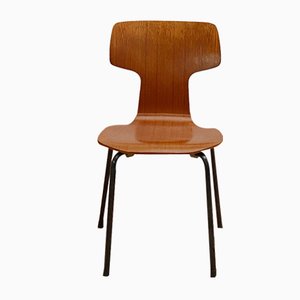 Mid-Century Teak Model 3123 Children's Chair by Arne Jacobsen for Fritz Hansen, 1960s-DOY-1131116