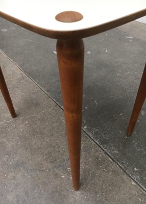 Mid-Century Teak Nesting Side Table-UAH-862418