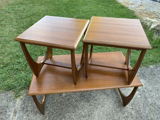 Mid-Century Teak Nesting Tables by Victor Wilkins for G Plan, Uk, 1970s, Set of 3-OXJ-1722423