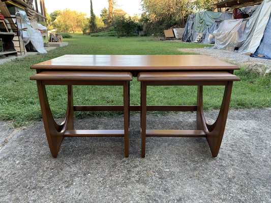 Mid-Century Teak Nesting Tables by Victor Wilkins for G Plan, Uk, 1970s, Set of 3-OXJ-1722423