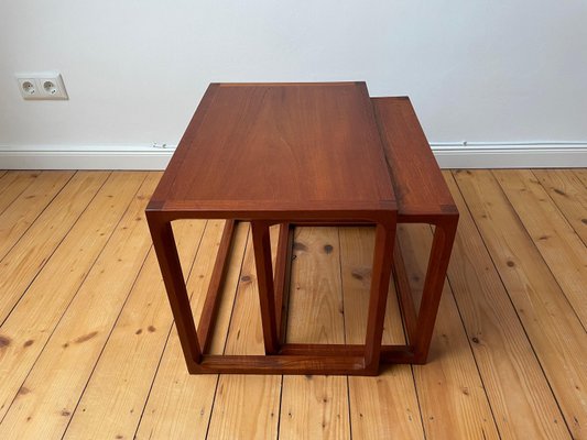 Mid-Century Teak Nesting Tables from Aksel Kjersgaard, Set of 3-WSA-1092778