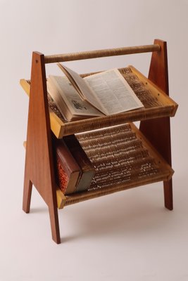 Mid-Century Teak Newspaper Rack, 1960s-ESB-1366966