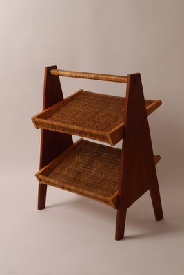 Mid-Century Teak Newspaper Rack, 1960s-ESB-1366966