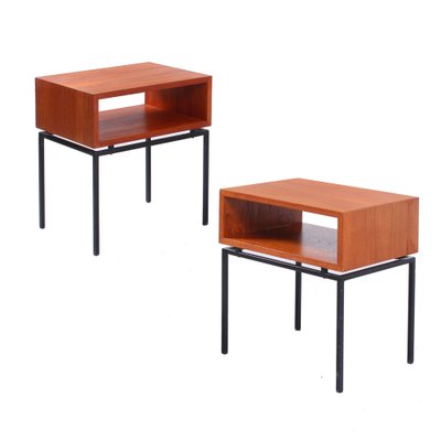 Mid-Century Teak Nightstands from Kuperus, 1960s, Set of 2-XT-1396905