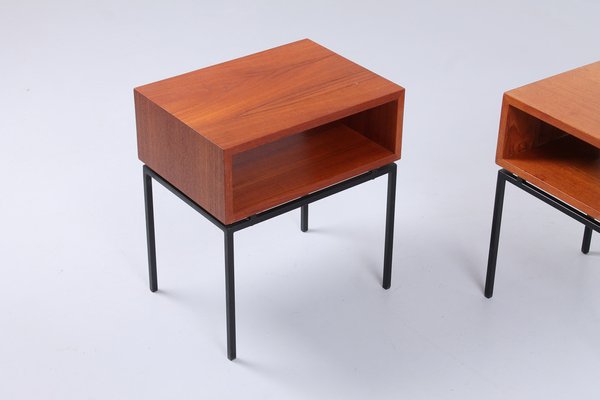 Mid-Century Teak Nightstands from Kuperus, 1960s, Set of 2-XT-1396905