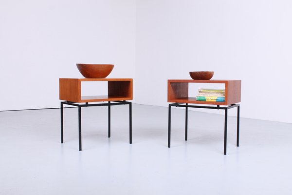 Mid-Century Teak Nightstands from Kuperus, 1960s, Set of 2-XT-1396905