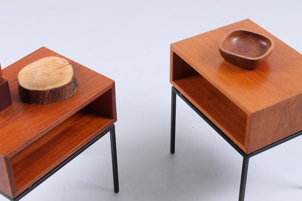 Mid-Century Teak Nightstands from Kuperus, 1960s, Set of 2-XT-1396905