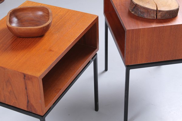 Mid-Century Teak Nightstands from Kuperus, 1960s, Set of 2-XT-1396905