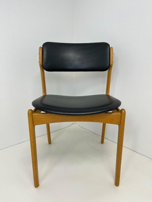 Mid-Century Teak & Oak-Leather OD49 Dining Chairs by Erik Buch, Denmark, 1960s, Set of 6-UYK-890152