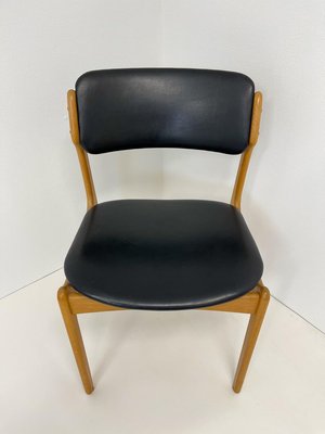 Mid-Century Teak & Oak-Leather OD49 Dining Chairs by Erik Buch, Denmark, 1960s, Set of 6-UYK-890152