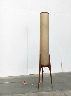 Mid-Century Teak Rocket Tripod Floor Lamp, 1960s-UAH-1725503