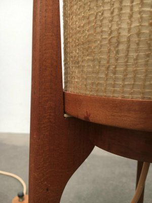 Mid-Century Teak Rocket Tripod Floor Lamp, 1960s-UAH-1725503