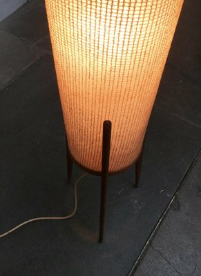 Mid-Century Teak Rocket Tripod Floor Lamp, 1960s-UAH-1725503