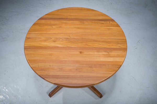 Mid-Century Teak Round Dining Table from Gudme Furniture Factory, 1960s-ZZH-1404852