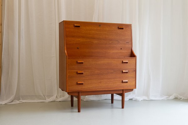 Mid-Century Teak Secretary by Børge Mogensen, 1960s-WIX-1679155