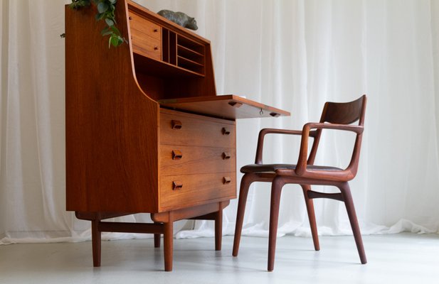 Mid-Century Teak Secretary by Børge Mogensen, 1960s-WIX-1679155