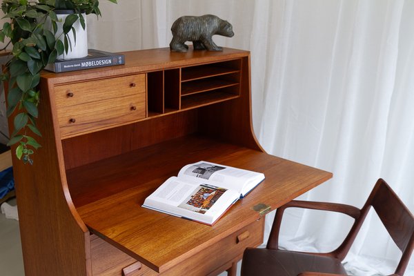 Mid-Century Teak Secretary by Børge Mogensen, 1960s-WIX-1679155