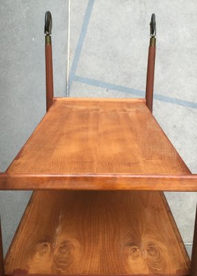 Mid-Century Teak Serving Cart-UAH-872474